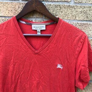 Burberry London V Neck T Shirt Medium